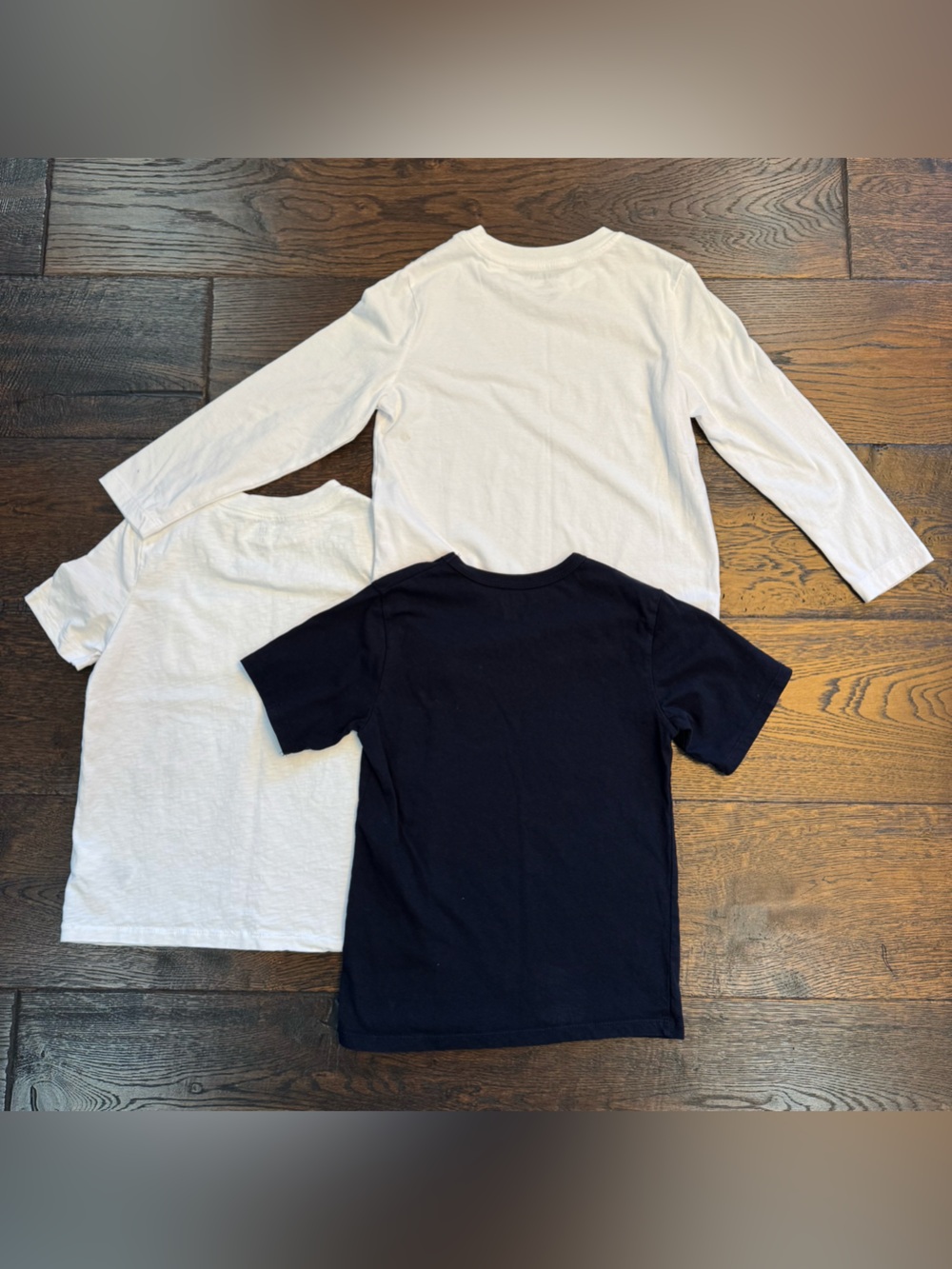 GAP Cotton Tee Trio in White & Navy - Picture 2 of 5